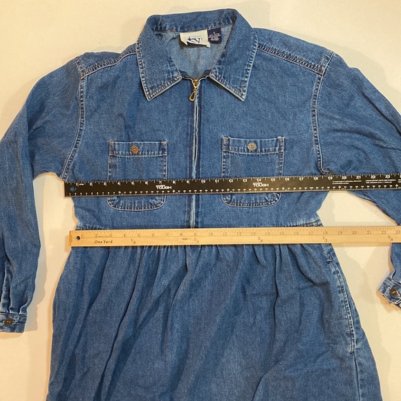Cottage chic long sleeve denim dress - Picture 11 of 12